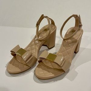 Nude Cole Haan Signature Block Heel Sandals